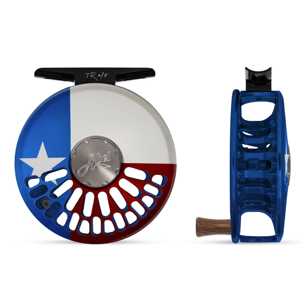 Abel TR 4/5 Texas Flag Reel w/ Rose Handle