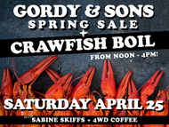 April 25: Gordy Crawfish Boil