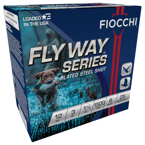 Fiocchi Flyway Series 12ga 3" 1 1/8oz #6 Steel Shot 123ST654271