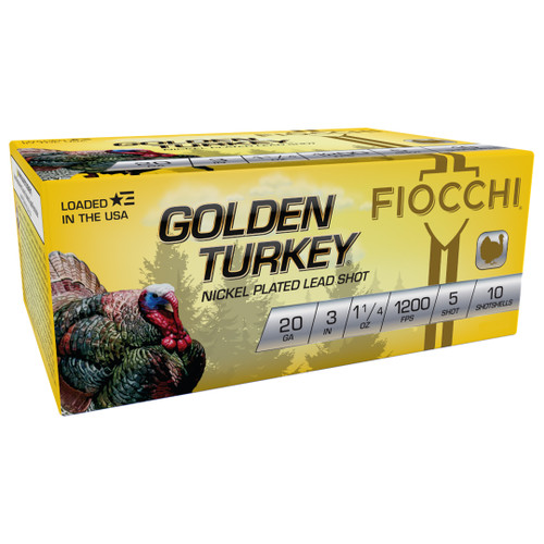 Fiocchi Golden Turkey 12ga 3" 1 3/4oz #5 Shot 123TRKC540924