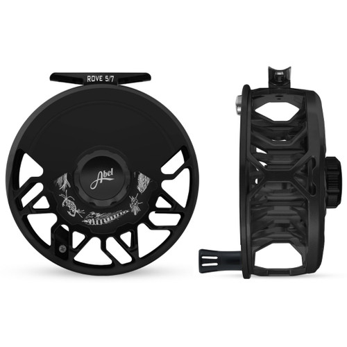 Rove 5/7 Reel Basic Black w/ Salt Drag Plate and Black Handle