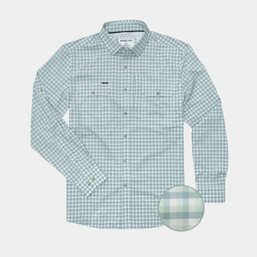 Poncho The Amberjack  in a brown and green plaid, Regular Fit