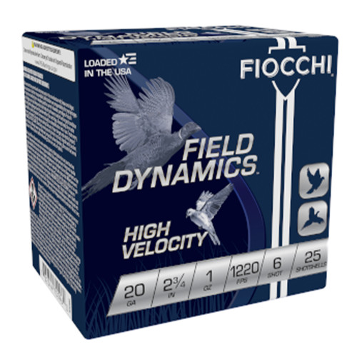 Fiocchi Upland Game 20 GA 2 3/4" HV 1OZ #6 Lead 20HV662280