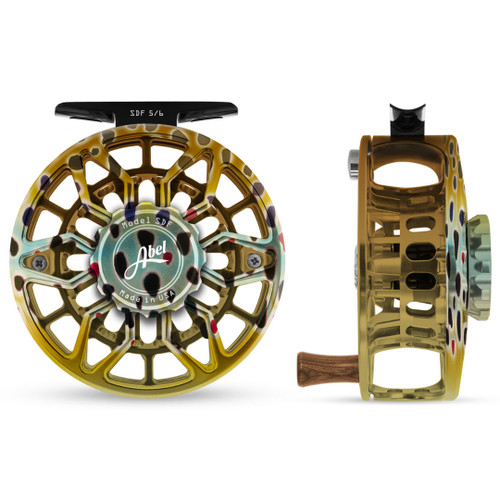 SDF Ported Reel 5/6 Classic Rainbow Trout w/ Walnut Handle61348