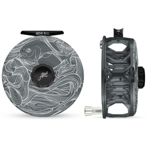 Rove 7/9 Reel Slate Grey Larko Permit w/ Salt Drag Plate and Black