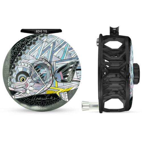 Rove 7/9 Purple Reel Larko Permit Engraving with Platinum