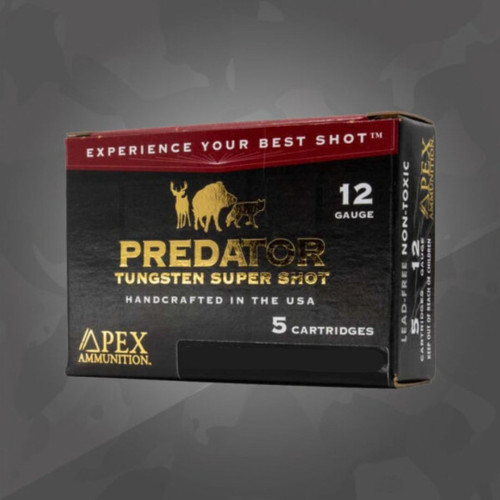Apex Predator 12ga 3 1/2" 2 1/2oz #4 Tungsten Super Shot 5rd PK3.5 #465694