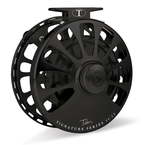 Signature Series 11-12wt Frost Black Reel with Black Hub33588