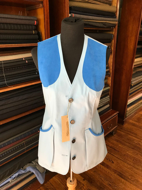 Ladies Shooting Vest Blue 38R