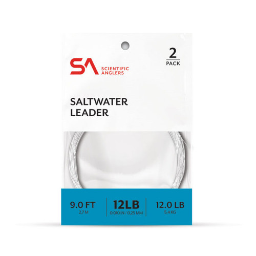 Saltwater Leaders 9ft- 10# Clear