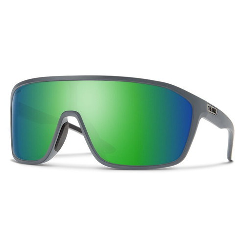 Boomtown Matte Black Marble Frame/ChromaPop Polarized Green Mirror Lens