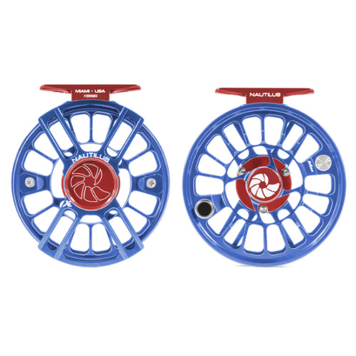 Nautilus XL Max 8-9 Blue/Red Reel57210 - Gordy & Sons Outfitters