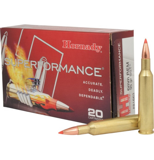 Hornady 6mm Rem Superformance 95gr SST 8166358408