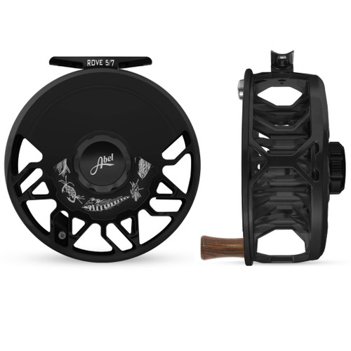 Rove 5/7 Reel Basic Black w/ Salt Drag Plate and Rose Handle