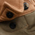 Poncho The Ditch Chicken, collar button detail
