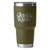 YETI Rambler® Tumbler 30 oz in Olive/King Crab Orange engraved with Gordy & Sons Flushing Quail Logo