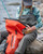 Simms Dry Creek Rolltop Backpack in Simms Orange
