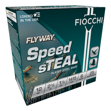 Fiocchi Flyway Speed sTEAL 12ga 2 3/4" 1 1/8oz #6 Steel Shot 12FST6