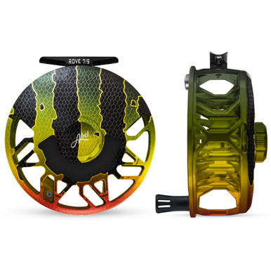 Rove 7/9 Reel Peacock Bass w/ Black Drag Plate and Black