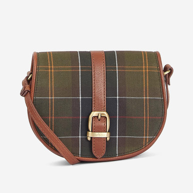 Barbour Katrine Tartan and Leather Saddle Bag62916 - Gordy & Sons