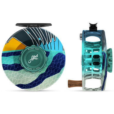 SDS 9/10 Solid Roosterfish Teal Reel w/ Walnut Handle63068 - Gordy