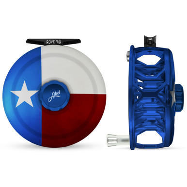 Rove 7/9 Texas Flag Solid Reel w/ Platinum Handle63291 - Gordy