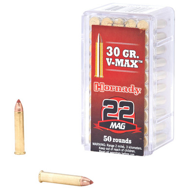 Hornady .22 WMR 30gr V-MAX – 50rd