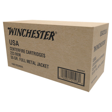Winchester .223 Remington 55gr FMJ – 1000rd