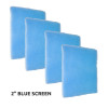 4 Pack of Blue Screen 2" Air Filter