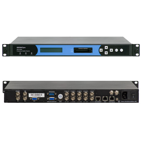COMMERCIAL RECEIVER DECODER - GEOSATpro DSR180ASI 708CC RACK MOUNT IRD WITH 2xSDI, 2xASI and IP I/O COMMERCIAL RECEIVER DECODER - GEOSATpro DSR180ASI 708CC RACK MOUNT IRD WITH 2xSDI, 2xASI and IP I/O