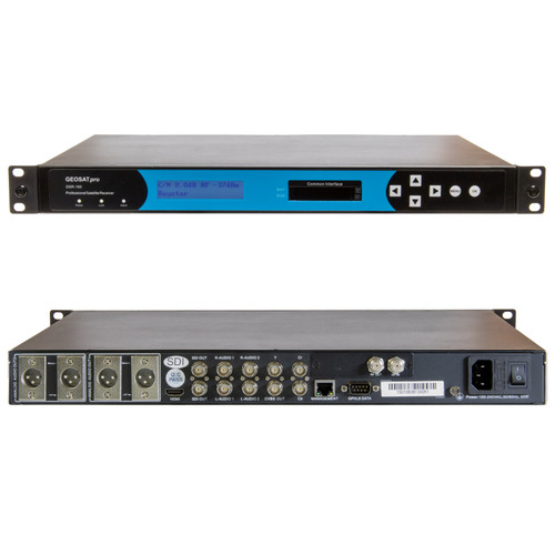 GEOSATpro DSR-160SDI - Commercial Rack Mount Decoder with HDMI + SDI video outputs and 2 pairs of balanced XLR audio GEOSATpro DSR-160SDI - Commercial Rack Mount Decoder with HDMI + SDI video outputs and 2 pairs of balanced XLR audio