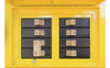 50A 125/250V Temporary Power Distribution Box – X-Treme Box with 6 Outlets, U-Ground & Straight Blade, LED Base