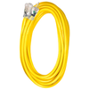 10/3 SJTW Yellow Extension Cord with Lighted End