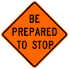 Roll-Up Traffic Signs - 36" x 36" Vinyl & Reflective