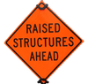 Roll-Up Traffic Signs - 36" x 36" Vinyl & Reflective