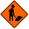 Roll-Up Traffic Signs - 36" x 36" Vinyl & Reflective