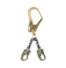 FallTech 82506L 17" Premium Rebar Positioning Assembly with Chain and Steel Swivel Rebar Hook