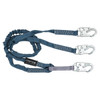 FallTech 8259Y 6' Internal Energy Absorbing Lanyard with Double-leg and Steel Snap Hooks