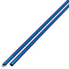 Kraft 8' Blue Anodized Aluminum Swaged Button Handle - 1-3/4" Diameter