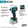Makita 40V Max XGT Brushless Cordless 4‑Speed Impact Driver