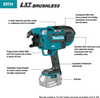 Makita 18V LXT Lithium‑Ion Brushless Cordless Rebar Tying Tool Kit (5.0Ah)
