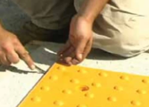 ADA Solutions Cast-In-Place Replaceable Tactile Panels