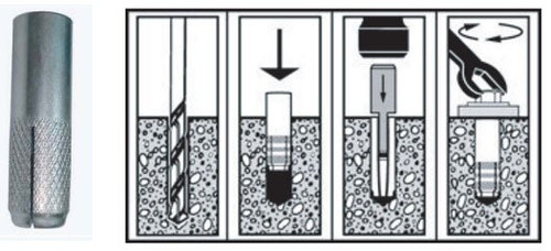 OCM Coil Thread Drop In Anchors