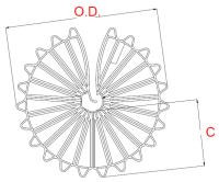 OCM Plastic Rebar Wheel Spacers