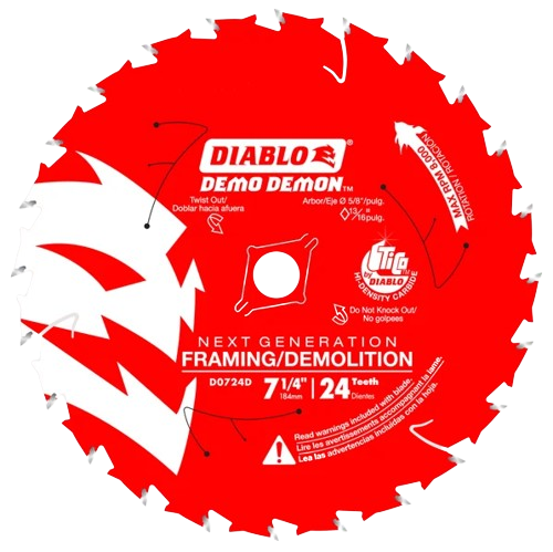 Diablo 24-Teeth Demo Demon Ultra-Thin Saw Blade for Wood