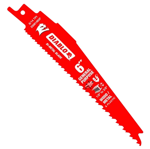 Diablo 8/14TPI Bi-Metal Reciprocating General Purpose Saw Blade