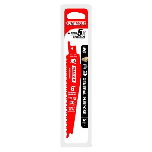 Diablo 8/14TPI Bi-Metal Reciprocating General Purpose Saw Blade
