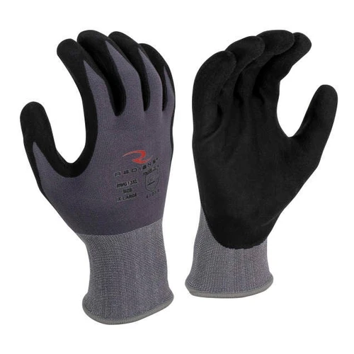Radians RWG13 Nylon Shell Foam Nitrile Gripper Glove - 12 Pack