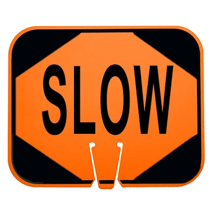 Traffic Cone Signs - 12¾" x 10½"