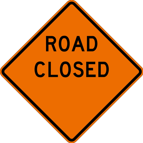 Roll-Up Traffic Signs - 36" x 36" Vinyl & Reflective